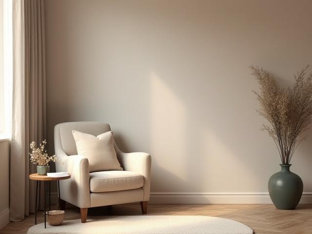 Comfortable and inviting consultation area with soft lighting and natural decor.